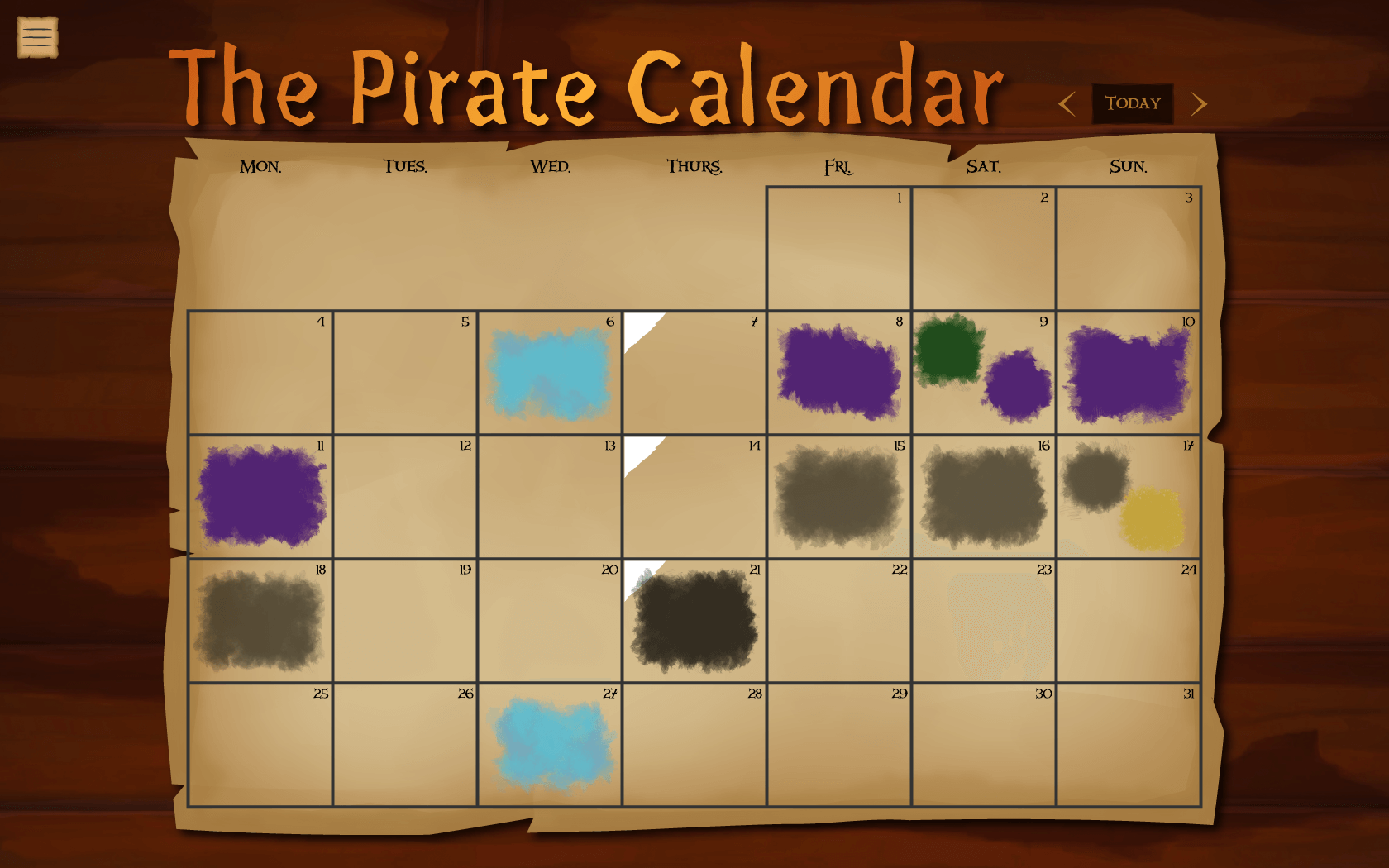 The Pirate Calendar